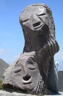 face stone statue