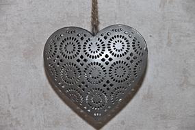 Heart as a Metal iron Decoration