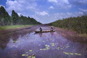 people on a boat in the province of vietnam