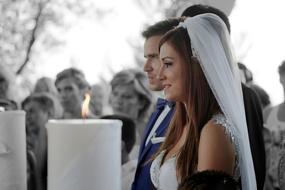 Marriage Couple black and white