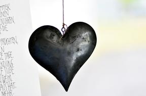Heart Iron Metal black