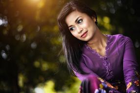 amazingly beautiful Girl Kebaya Traditional Dress