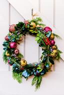 christmas Festive Decoration of wreath
