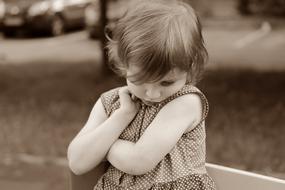 Shy caucasian Baby Girl