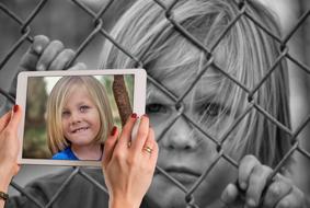 portrait of Opposites moods Of The Child