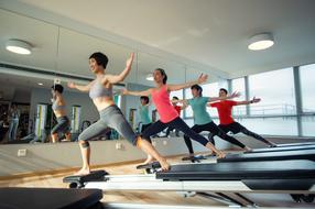 photos of girls in training in the gym