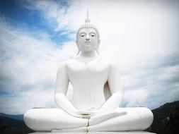 Buddha India Mind white statue