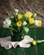 white yellow Flowers