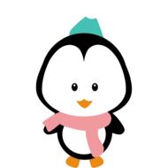 christmas penguin happy drawing