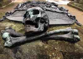 Skeleton Skull Scary stone