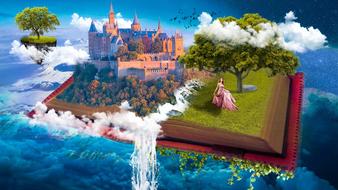 Water Travel Panoramic drawing