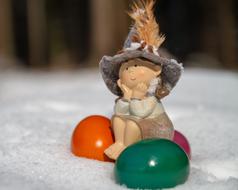 Easter Egg and cute Figure