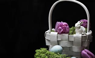 Hare Easter Bunny basket