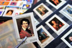 stamp collection album