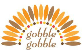 gobble-gobble, thanksgiving greeting, drawing