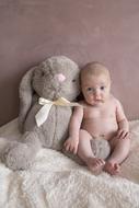 Baby Newborn with toy