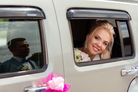 Wedding Bride car