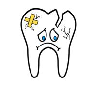 animated sick tooth