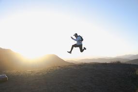 Man Jump sun