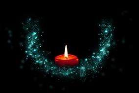 wallpaper with candlelight