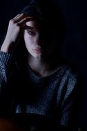 Girl sad Depression