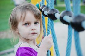 little girl on the playground