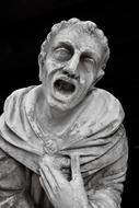 Despair, aged sculpture