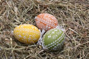 Easter Eggs white decor