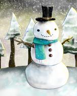 snowman as an illustration