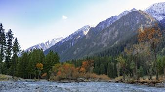 Autumn Fall and River
