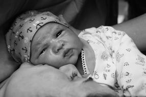 Baby Birth black and white