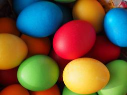 many Easter Eggs Colors