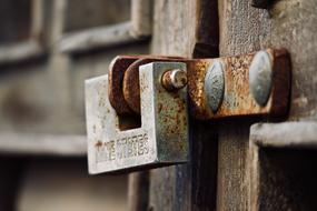 old Padlock Rust Closed