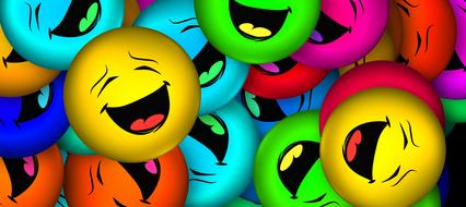 smiley joy many emoticon drawing