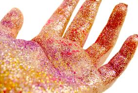 photo of a shiny palm as background