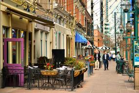 cafe on city street in denver