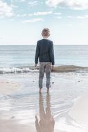 Kid Beach Think sea