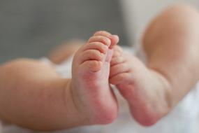 Baby Feet close up, soft focus