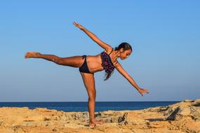 small Girl Dancing Outdoor