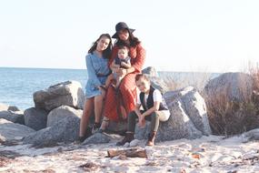 Family Summer sea photo