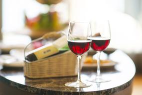 Wine Red two glasses