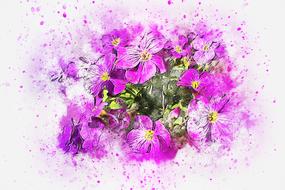 amazing flower nature art abstract drawing