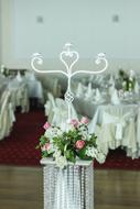 beautiful white decorations for a wedding