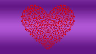 art texture heart music