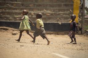 photo of african children outdoors