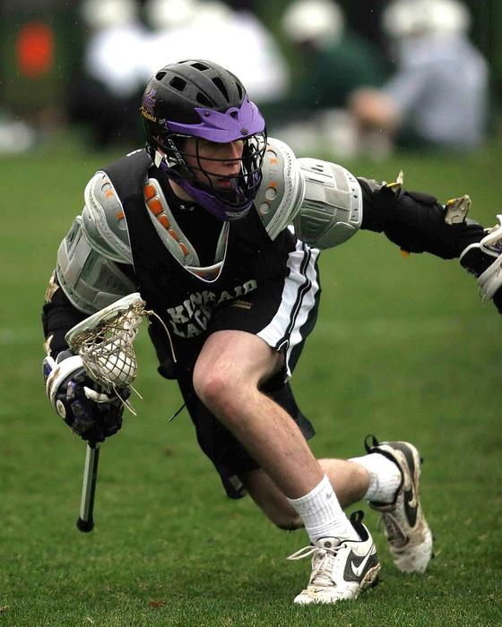 lacrosse player at the stadium in texas