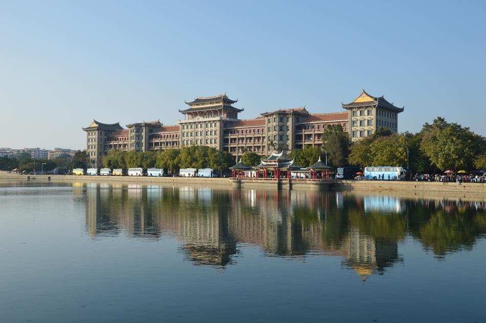 lakeside school building in China