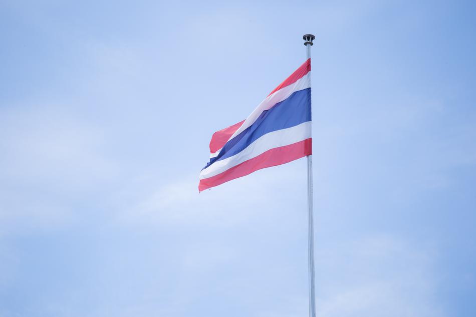 Thailand Flag Of Independence at sky