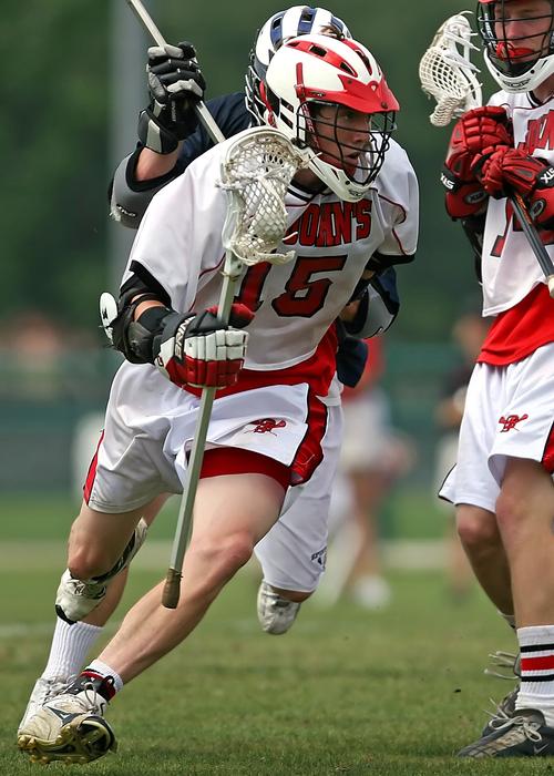 team in lacrosse on the field