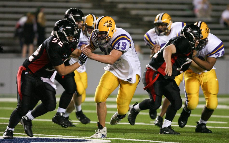 blockers on the field in american football